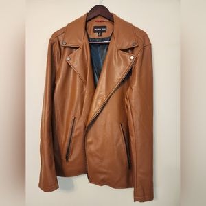 Michael Kors Faux Leather Moto Jacket